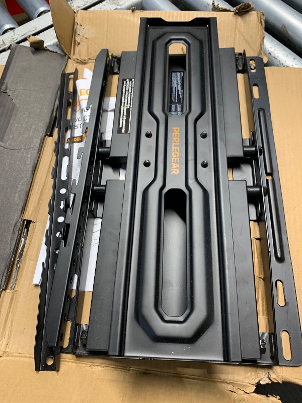 Photo 1 of (used) (incomplete) Perlegear Full Motion TV Mount for 32-65 Inch TVs up to 99 lbs, Max VESA 400x400mm, Fits 16”/12” Wood Studs, Height Adjustable