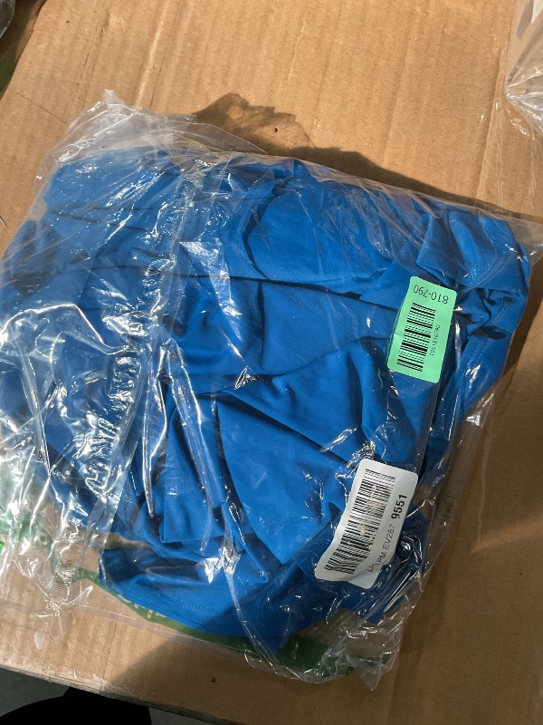 Photo 1 of (XXL) (BAGGED) Aleumdr One Piece Swimdress Swimsuit for Women Tummy Control Split Swim Dress Skirt Bathing Suit with Pockets Prussian Blue XX-Large