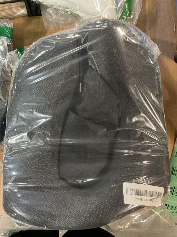 Photo 1 of (bagged) (used/fair) MLVOC Travel Pillow 100% Pure Memory Foam Neck Pillow, Comfortable & Breathable Cover, Machine Washable, Airplane Travel Kit with 3D Contoured Eye Masks, Earplugs, and Luxury Bag, Standard (Black)