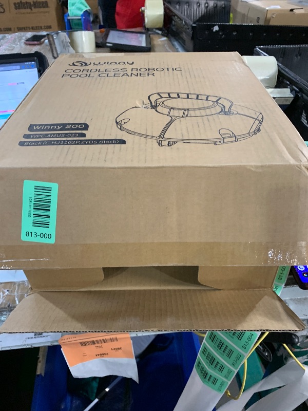 Photo 1 of (2025 Upgrade) Cordless Robotic Pool Cleaner, Lasts 80 Min, Automatic Vacuum for Above-Ground Pools up to 645 Sq.ft,Portable, Self-Parking,Light Black