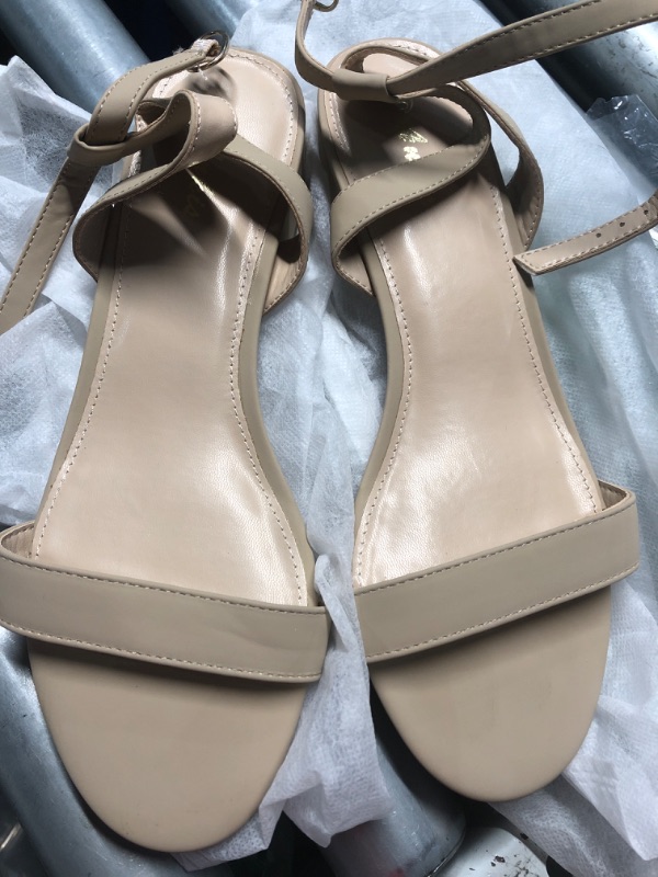 Photo 1 of (used)(size 10) Ankis Black Nude White Red Women Sandals Comfortable Walking Strappy Open Toe Sandals