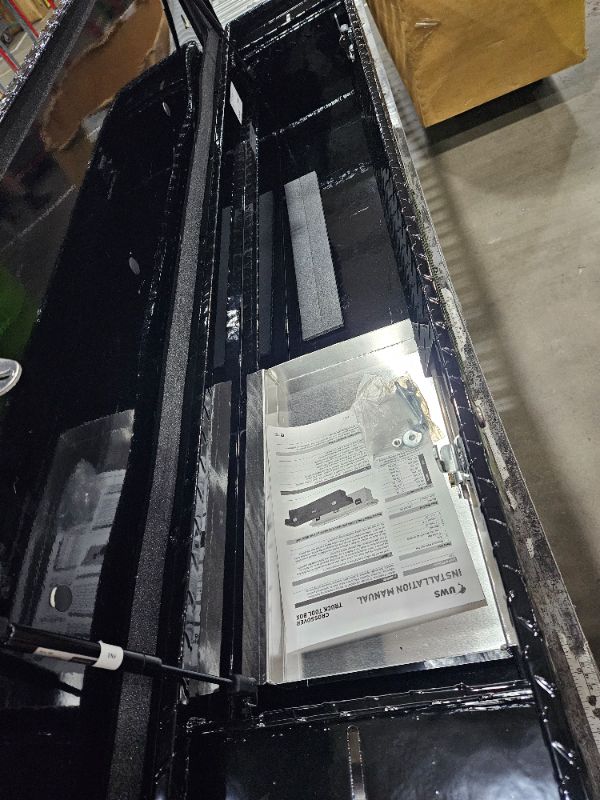 Photo 1 of ***(MINOR DAMAGE/ SEE NOTES)***UWS EC10312 63-Inch Gloss Black Heavy-Wall Aluminum Slim Truck Tool Box with Low Profile, RigidCore Lid