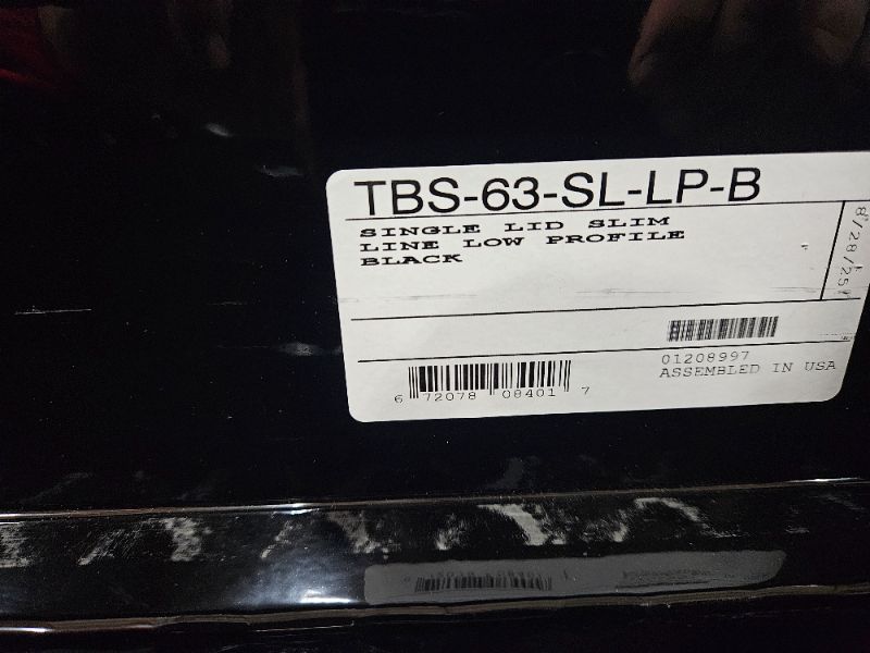 Photo 1 of ***(MINOR DAMAGE/ SEE NOTES)***UWS EC10312 63-Inch Gloss Black Heavy-Wall Aluminum Slim Truck Tool Box with Low Profile, RigidCore Lid