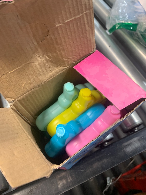 Photo 1 of GET FRESH Mini Freezer Ice Packs for Kids Lunch Box – 4-Pack Unicorn Small Freezer Blocks for Cool Bags and Lunch Boxes – Colorful Mini Ice Blocks for Kids Lunch Boxes Bags with 10 Food Picks