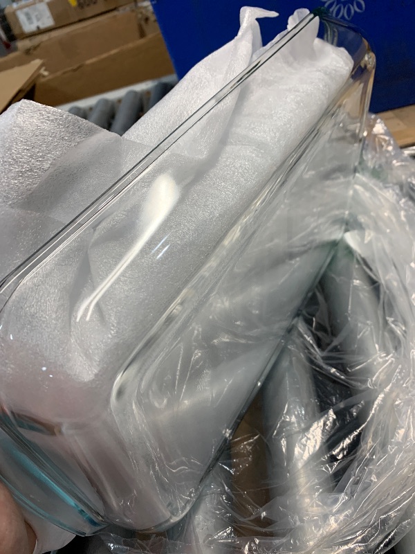 Photo 1 of (missing one lid) 8-Piece Deep Glass Baking Dish Set with Plastic lids,Rectangular Glass Bakeware Set with Lids, Baking Pans for Lasagna, Leftovers