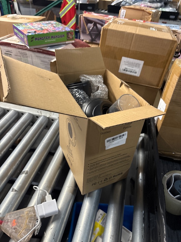 Photo 1 of -Hide Smoking Fan for Smoking Indoors, Black Purple Electric Smokeaway Purifier Fan Portable Table Smoke Air PuriferFan Adjustable Angle Kitchen Mini Filter Smoke(Rechargeable) (Black Gold)