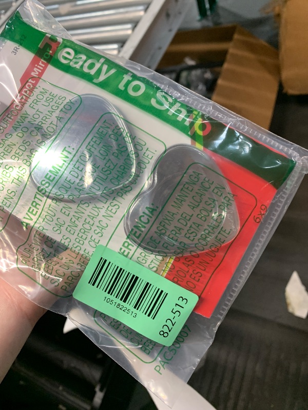 Photo 1 of ***PARTIAL SET 1 OF 2 - PRICE ADJUSTED***LivTee Blind Spot Mirrors, Heart Shaped HD Glass Frameless Convex Rear View Mirrors, Wide Angle Adjustable Stick for Side Mirror, Automotive Exterior Accessories for Car, SUV & Trucks, Pack of 2
