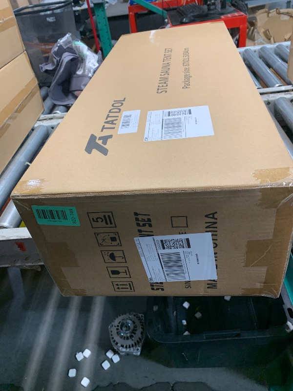 Photo 1 of ***FACTORY SEALED*** TATDOL Portable Home Steam Sauna Box, Full Size Personal Thicken 600D Sauna Tent Kit for Spa, Indoor Sauna Relaxation with 2.6L & 1000 Watt Steam Generator, Remote Control, Chair, Mat, Foot Rest