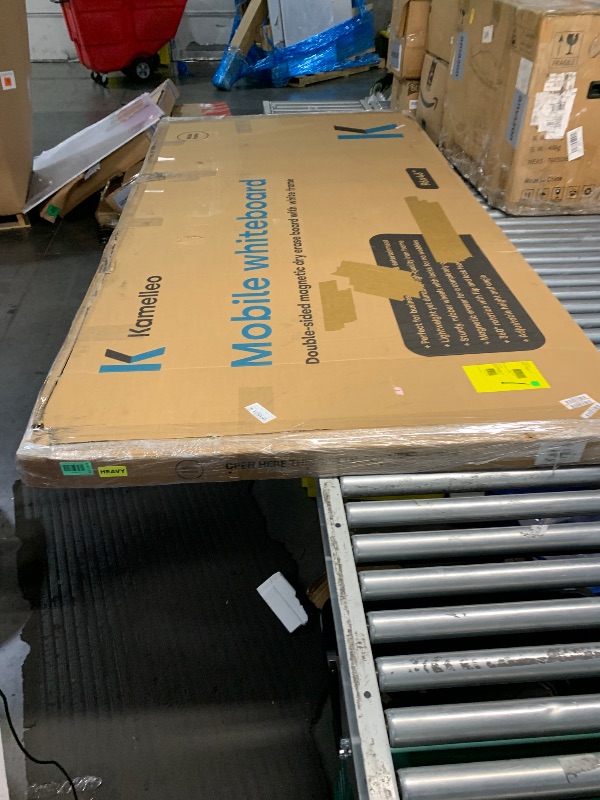 Photo 1 of ***TRUCK/TRAILER PICKUP ONLY*** Rolling Dry Erase Board 96 x 46 - Large Portable Magnetic Whiteboard with Stand - Double Sided Easel Style Whiteboard with Wheels - Mobile Standing White Board for Office, Classroom & Home
