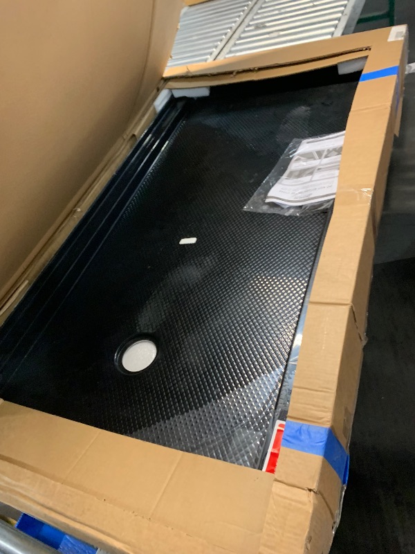 Photo 1 of ***TRUCK/TRAILER PICKUP ONLY*** DreamLine SlimLine 32 in. D x 60 in. W x 2 3/4 in. H Left Drain Single Threshold Shower Base in White, DLT-1132601
