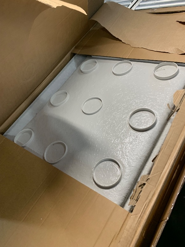 Photo 1 of ***TRUCK/TRAILER PICKUP ONLY*** DreamLine SlimLine 32 in. D x 60 in. W x 2 3/4 in. H Left Drain Single Threshold Shower Base in White, DLT-1132601
