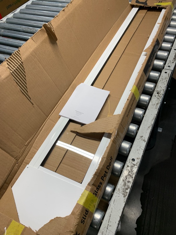 Photo 1 of ***TRUCK/TRAILER PICKUP ONLY*** PetSafe Sliding Glass Pet Door - No-Cut DIY Install Doggy Door for Renters - Aluminum Frame - Adjustable Height 75 7/8" to 81" - Ideal for Small Dogs Up to 15 lb - White