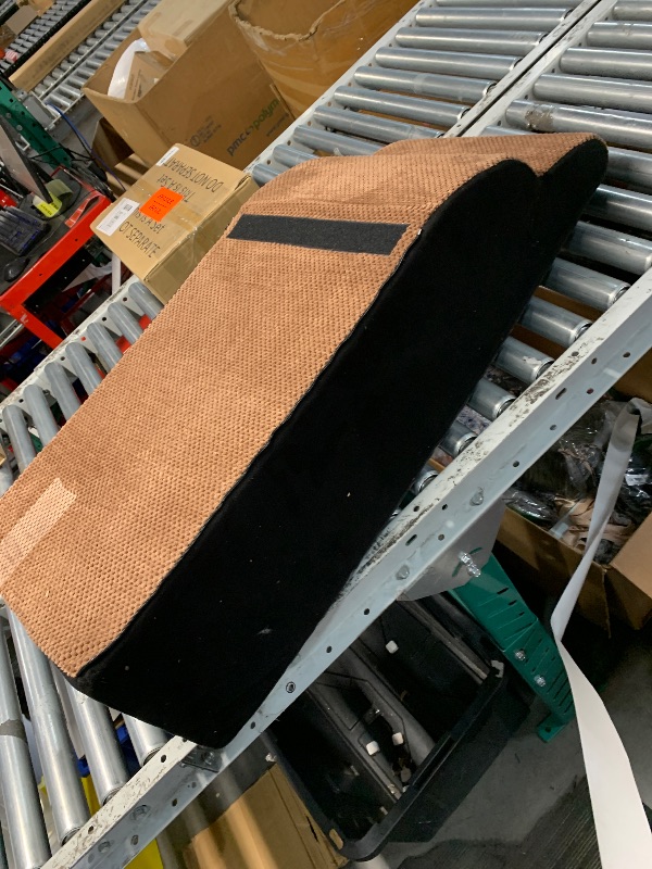 Photo 1 of ***PARTIAL SET MISSING TOP PIECE - PRICE ADJUSTED***  MALOROY Dog Steps for High Beds 30-32" H - 6-Step Dog Stairs for Small Dogs, 33D Foam Pet Steps for High Bed with Non-Slip Bottom and Washable Cover, Dogs Ramp for Bed Indoor, Brown