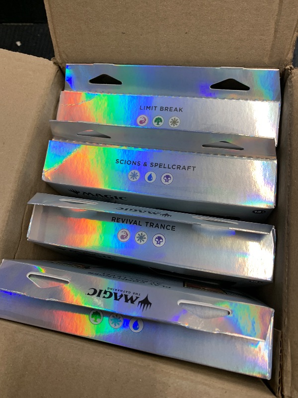 Photo 1 of **AT LEAST ONE BOX APPEARS TAMPERED WITH** Magic: The Gathering - Final Fantasy Collector’s Edition Commander Deck Bundle - Includes All 4 Surge Foil Decks