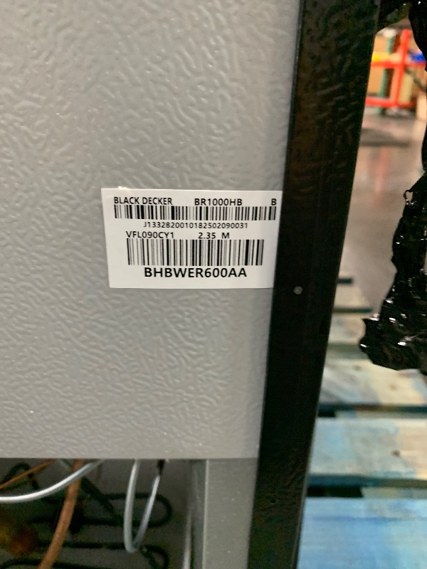 Photo 1 of (malfunctioning thermostat) BLACK+DECKER 10 Cu. Ft. Top Mount Refrigerator with Freezer, 2 Door Refrigerator with Top Freezer