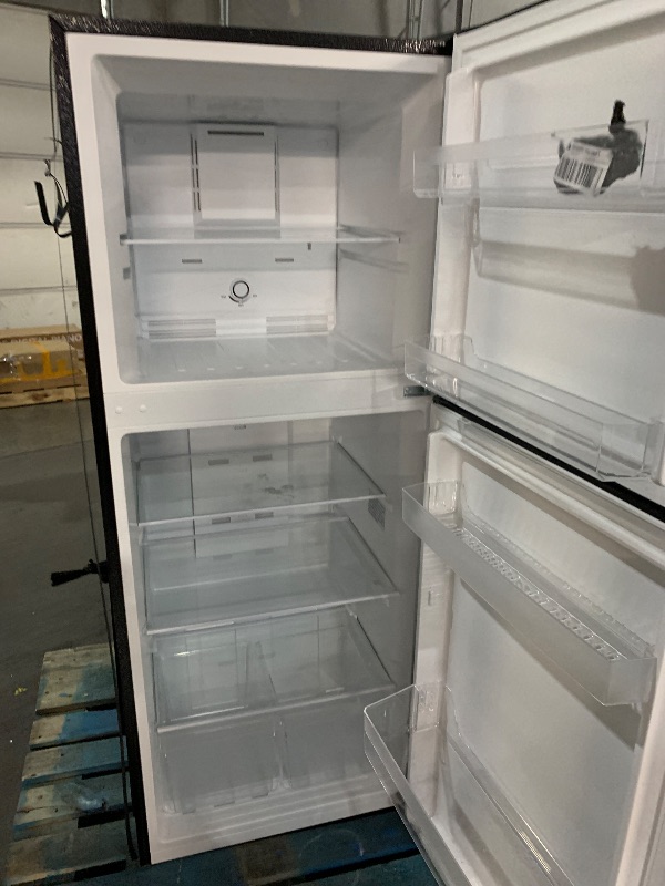 Photo 1 of (malfunctioning thermostat) BLACK+DECKER 10 Cu. Ft. Top Mount Refrigerator with Freezer, 2 Door Refrigerator with Top Freezer