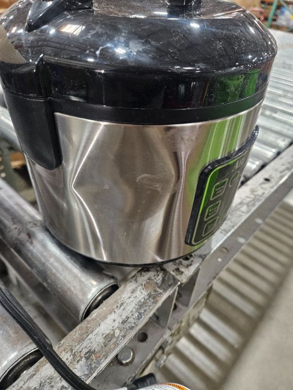 Photo 1 of (missing pieces) AROMA Digital Rice Cooker, 4-Cup (Uncooked) / 8-Cup (Cooked), Steamer, Grain Cooker, Multicooker, 2 Qt, Stainless Steel Exterior, ARC-914SBD