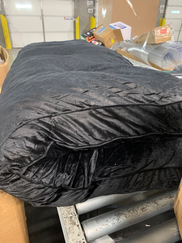 Photo 1 of (see all images) OGEMXU Futon Mattres Full Size 6",Flannel Floor Foldable for Adults,Floor Futon Mattress Bedroom,Living (Frame Not Included), 54 x 80,Black