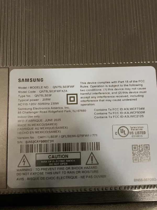 Photo 1 of Samsung 75-Inch Class The Frame Pro LS03FW 4K Neo QLED Mini LED Smart TV (2025 Model) Modern Frame Design with Wireless One Connect, NQ4 AI Gen3 Processor, Art Mode, Samsung Vision AI, Alexa Built-in