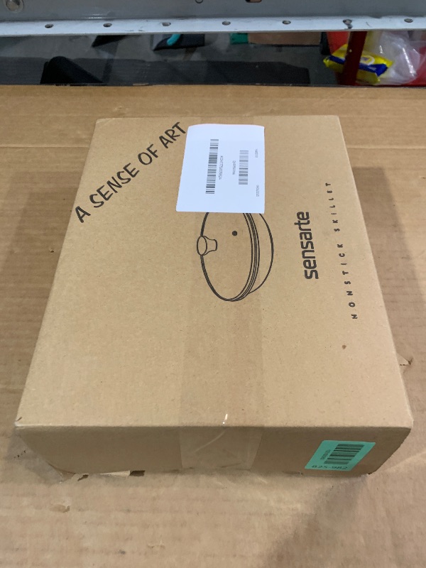 Photo 1 of (USED/FAIR) SENSARTE Nonstick Ceramic Frying Pan with Lid 8/9.5/10/11/12.5 Inch Omelet Pan Skillet, Free of Intentionally Added PFAS/PTFE Non-toxic Chef's Pan Induction Compatible Pan, Heat Resistant Handle