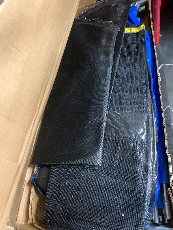 Photo 1 of (used)(see images) AOTOB 8 FT Trampoline Safety Enclosure Net Combo Bounce Jump for Kids Outdoor with Spring Pad Jump Mat & Ladder