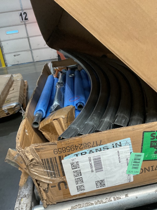 Photo 1 of (used)(see images) AOTOB 8 FT Trampoline Safety Enclosure Net Combo Bounce Jump for Kids Outdoor with Spring Pad Jump Mat & Ladder