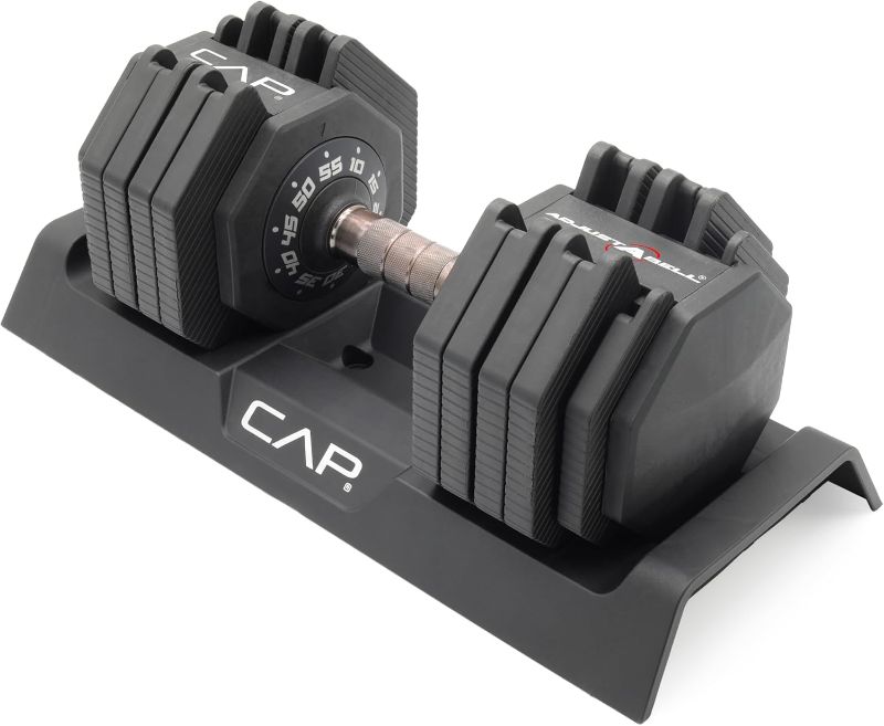 Photo 1 of *** ONLY 1*** CAP Barbell ADJUSTABELL Adjustable Dumbbell Weights - Singles & Pairs| 25 lb & 55 lb Weight Options