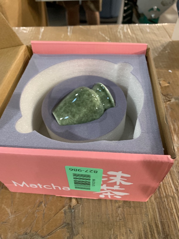 Photo 1 of (missing pieces) Japanese 2pcs Matcha Bowl, Glazed Ceremonial Matcha Bowl with Whisk Holder for/Matcha Tea