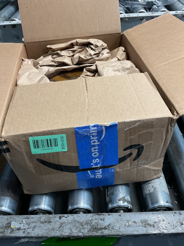 Photo 1 of (used)(unknown if complete) Homhedy 6-Tier Arched Corner Shelf Stand, Wall Corner Bookshelf with Metal Frame, Plant Stand, Industrial Storage Rack