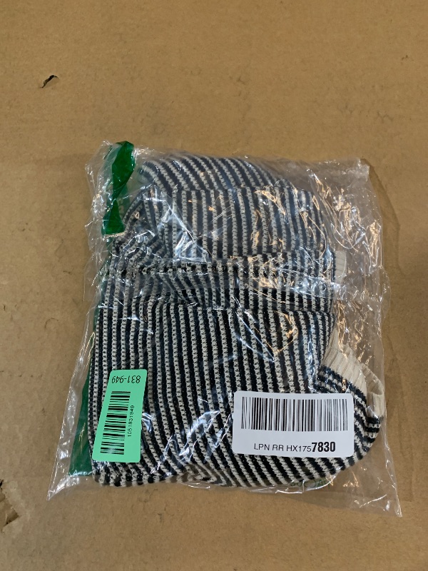 Photo 1 of *Only Shorts*EKOUAER WAFFLE KNIT WOMEN STRIPE PAJAMA SHORTS LOUNGEWEAR WITH POCKETS BEIGE STRIPED L