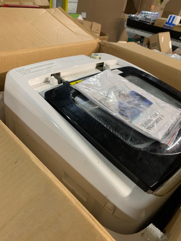 Photo 1 of (used)(damaged)(sold for parts) BLACK+DECKER 0.9 Cu. Ft. Portable Washer, 6.6 lb. Capacity Washing Machine for Homes & Apartments, 5 Wash Cycles