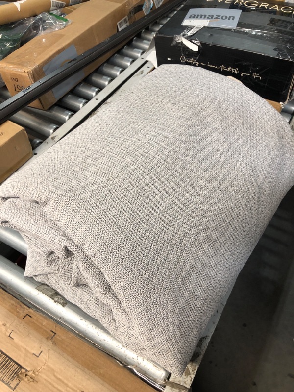 Photo 1 of (USED/FAIR) (NO BOX OR BAG) Andency Large 9x12 Washable Area Rug for Living Room Bedroom, Vintage Boho Dark Brown/Charcoal Foldable Floral Carpet, Stain Resistant Non-Slip Printed Distressed Decor Rug for Dining Room