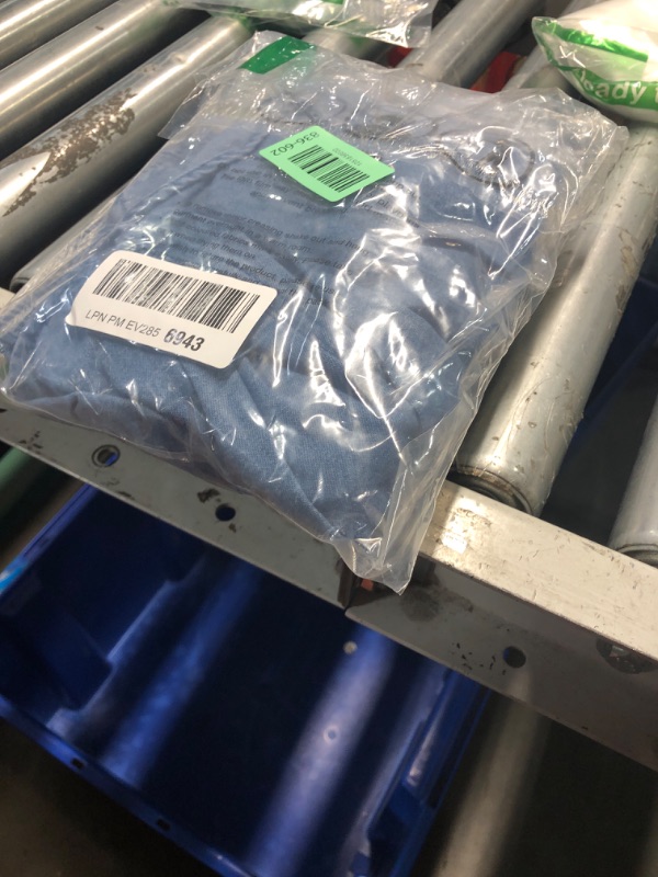 Photo 1 of (small) (used/fair) POLIRO Womens Denim Top Puff Short Sleeve Jean Babydoll Tops Square Neck Summer Casual Denim Shirt Women