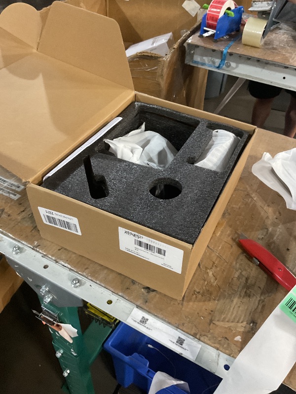 Photo 1 of ***FOR PARTS ONLY***
KENES Brushed Nickel Tub and Shower Trim Kit, Shower Faucet with Single-Spray Rain Shower Head, Square Stainless Shower Faucet Set, KE-6025A (Shower Valve Included)