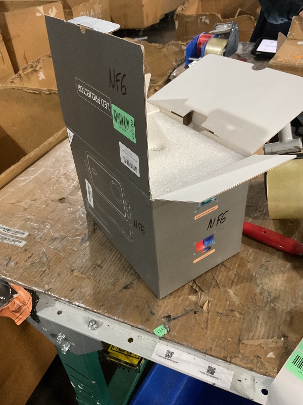 Photo 1 of ***(MISSING POWER CORD/ UNABLE TO TEST ITEM)***Smart Projector with Built in Apps - 2025 Outdoor Projector 4k, Native 1080P Projector with Wifi Bluetooth, 600 ANSI Proyector, Electric Focus & Auto Keystone, Compatible w Android/Phone/TV Stick