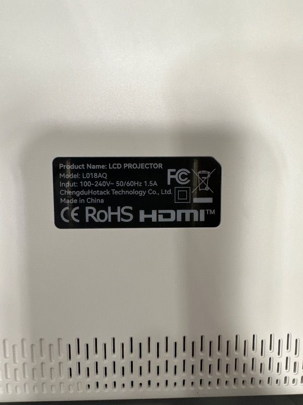 Photo 1 of ***(MISSING POWER CORD/ UNABLE TO TEST ITEM)***Smart Projector with Built in Apps - 2025 Outdoor Projector 4k, Native 1080P Projector with Wifi Bluetooth, 600 ANSI Proyector, Electric Focus & Auto Keystone, Compatible w Android/Phone/TV Stick