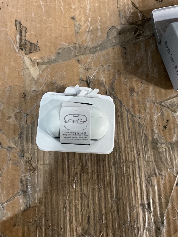 Photo 1 of * boxes open, but not the earbuds *
Beats Solo Buds - Wireless Bluetooth Earbuds | 18 Hours of Battery Life | Apple & Android Compatibility | Built-in Microphone - Storm Gray