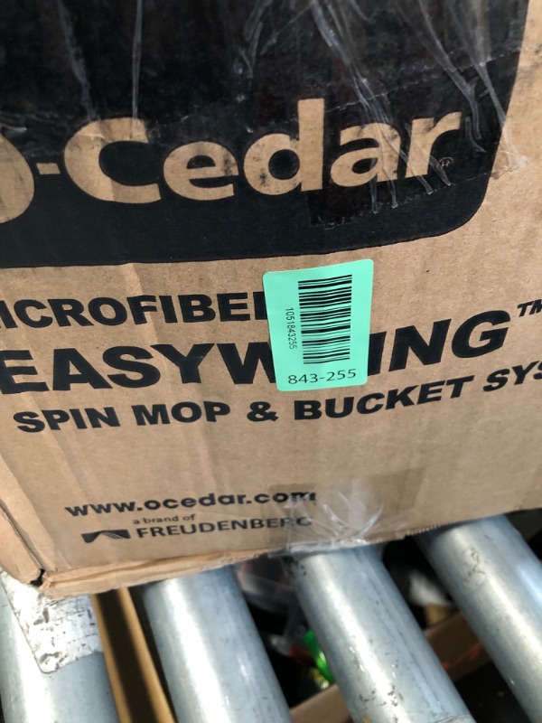 Photo 1 of (missing mop) O-Cedar EasyWring Microfiber Spin Mop, Bucket Floor Cleaning System, Red, Gray, Standard