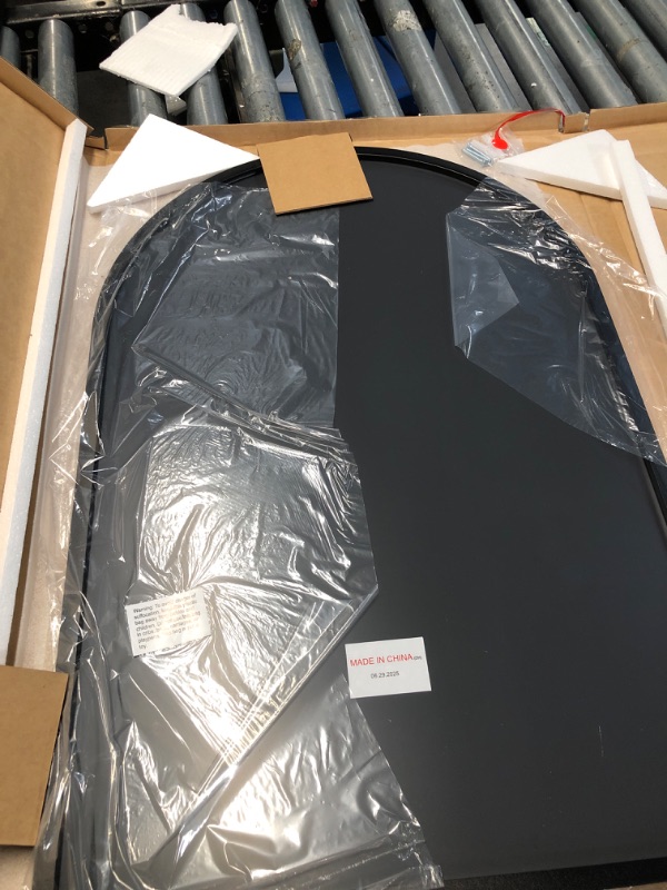 Photo 1 of 
Click to see full view







Black Arched Mirror, Modern Bathroom Wall Mirror Aluminum Alloy Framed Mirror Brushed Metal Vanity Wall Mounted Mirror for Livingroom Bedroom Entryway Room 16"x12"