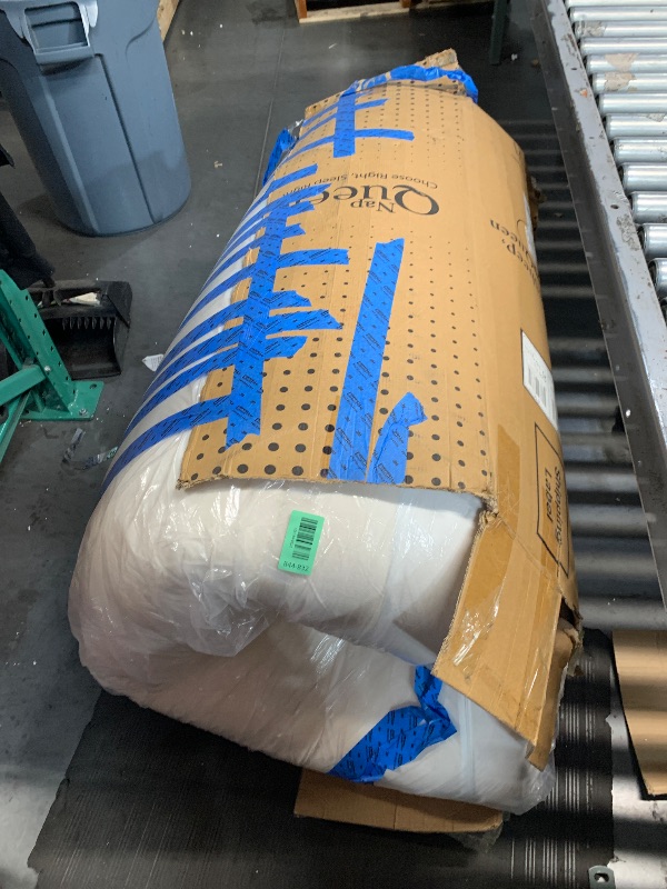 Photo 1 of (see all images) NapQueen 8 Inch Queen Size Mattress, Bamboo Charcoal Memory Foam Mattress, Bed in a Box, White