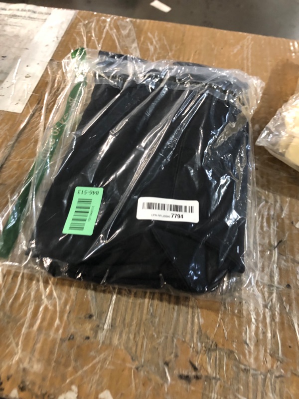 Photo 1 of (2XL) (USED/FAIR) NIMIN Cotton Linen Pants for Women High Waisted Casual Work Dressy Pants Pull On Paper Bag Ankle Pants Plus Size Business Casual Pants Slacks Black 2X-Large