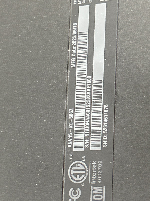 Photo 1 of *** PARTS ONLY ***Acer Nitro V Gaming Laptop | Intel Core i5-13420H Processor | NVIDIA GeForce RTX 4050 Laptop GPU | 15.6" FHD IPS 165Hz Display | 8GB DDR5 | 512GB Gen 4 SSD | Wi-Fi 6 | Backlit KB | ANV15-52-586Z