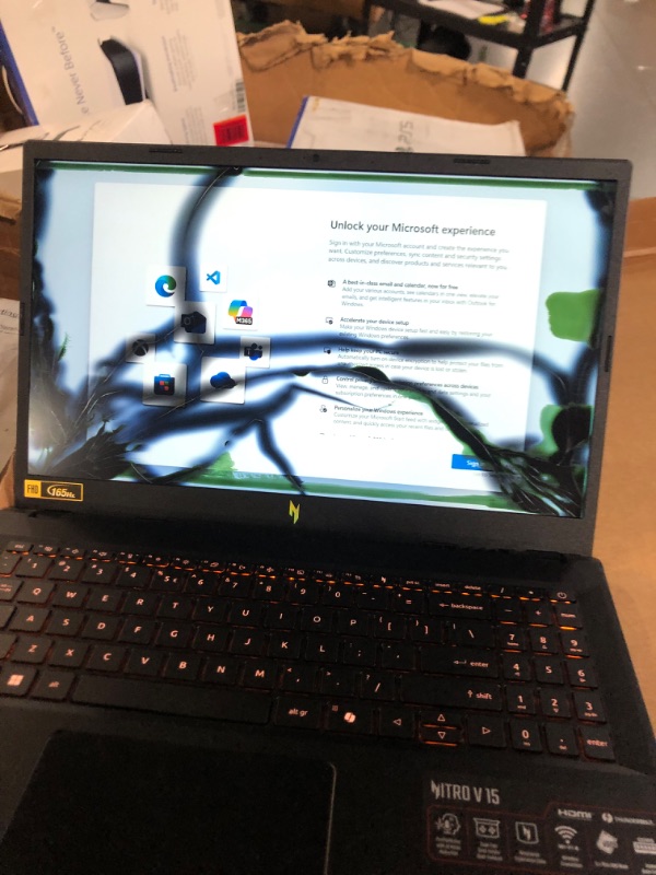 Photo 1 of *** PARTS ONLY ***Acer Nitro V Gaming Laptop | Intel Core i5-13420H Processor | NVIDIA GeForce RTX 4050 Laptop GPU | 15.6" FHD IPS 165Hz Display | 8GB DDR5 | 512GB Gen 4 SSD | Wi-Fi 6 | Backlit KB | ANV15-52-586Z