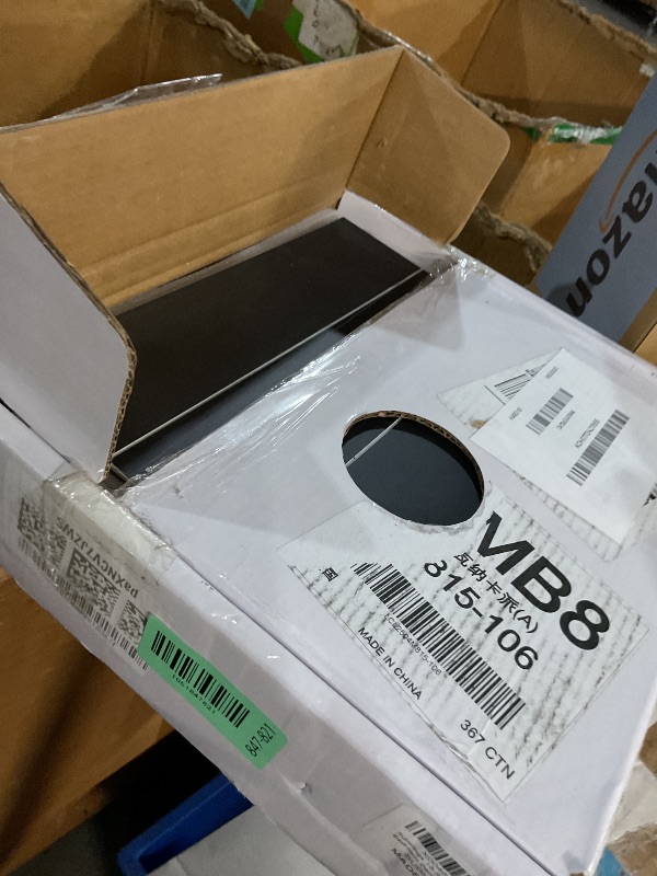 Photo 1 of ***LIKE NEW/OPEN BOX***
 16-Sheet Peel and Stick Backsplash Tile 9" x 9" Stacked 3D Handmade Looks Square Self Adhesive Wall Tiles for Kitchen Bathroom, Black