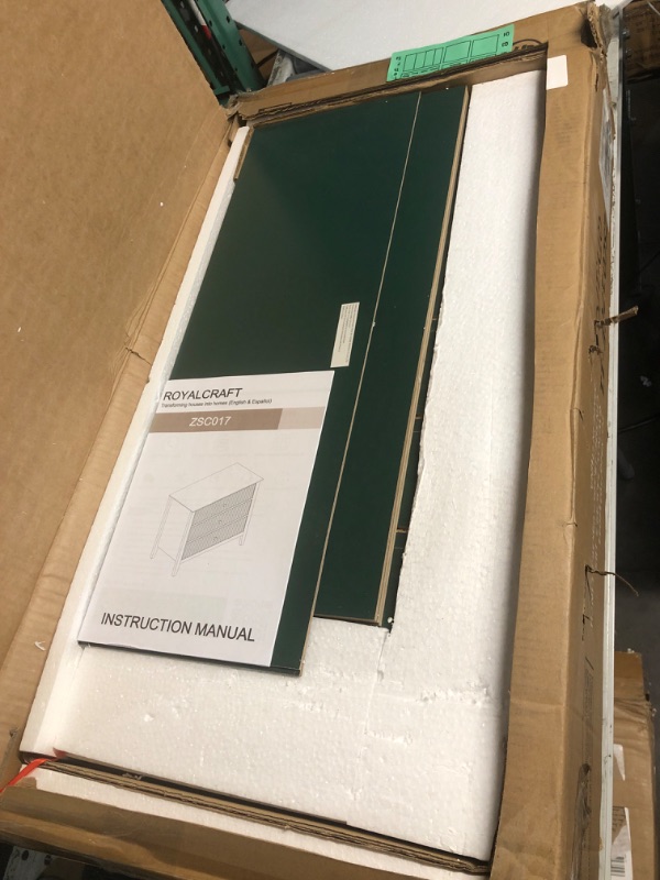 Photo 1 of (used) May in Color Large Green Fluted 3 Drawer Dresser Set of 2, Chest of Drawers with Ball Bearing Slide Modern 30 inch Tall Wood Nightstand