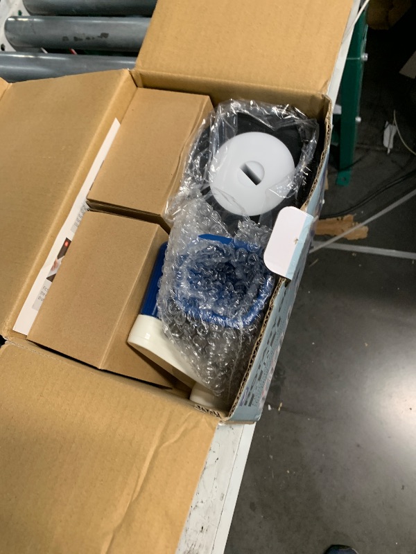 Photo 1 of (used)Cambom Rotary Cheese Grater Hand Crank Cheese Shredder for Fresh Cheese, Vegetable, Nuts, Non-slip Suction Base,Five Blades, Deep Blue