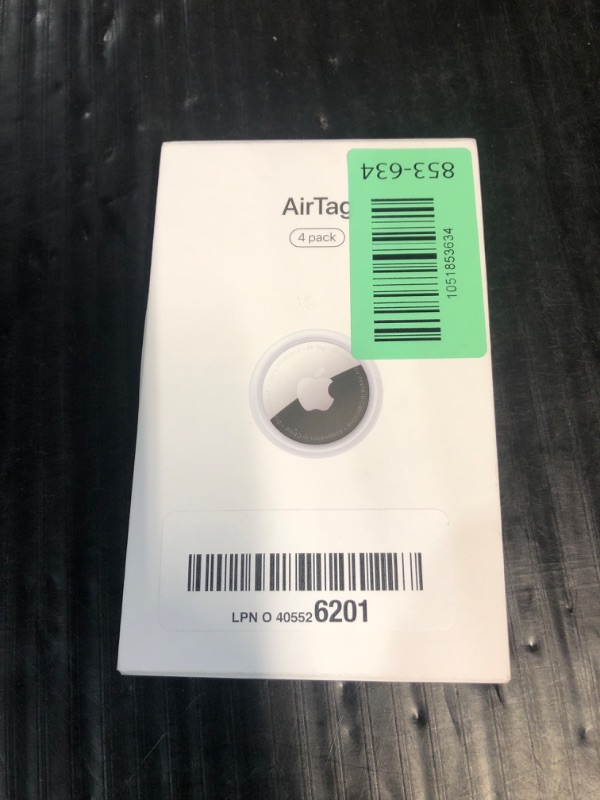 Photo 1 of ***********ONLY 2 IN PACK***************
Apple AirTag 4 Pack. Keep Track of and find Your Keys, Wallet, Luggage, Backpack, and More. Simple one-tap Set up with iPhone or iPad