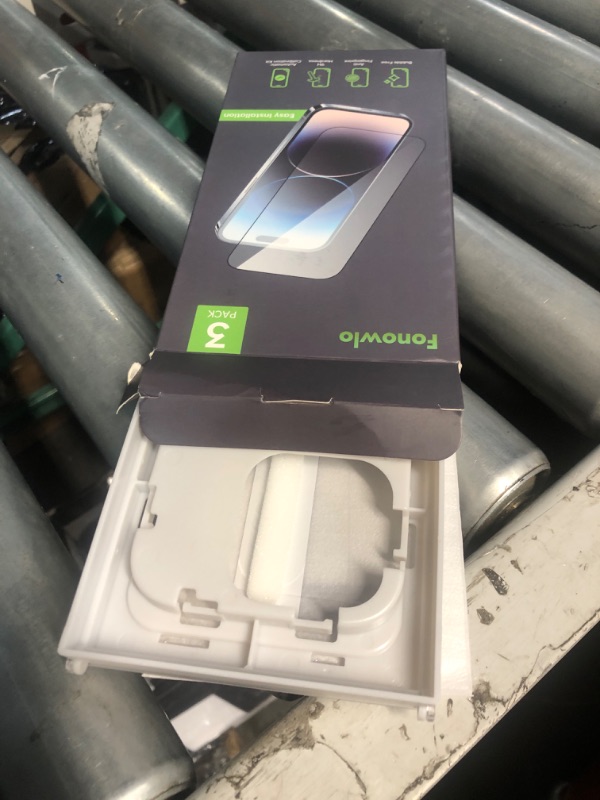 Photo 1 of (incomplete) Fonowlo 3 Pack Screen Protector for iPhone 16 Pro [6.3 Inch] with Auto-Alignment Kit, Auto Dust,9H+ Military Grade Shatterproof, iPhone16 Pro