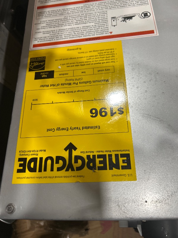 Photo 1 of *** PARTS ONLY ***Rheem Prestige Condensing Tankless Gas Indoor Natural Gas Water Heater With Built-in Recirculation 11.0 GPM - RTGH-RH11DVLN