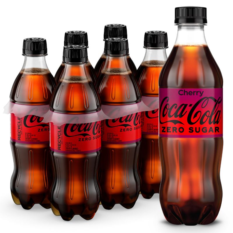 Photo 1 of ***EXP DATE: NOV 3 25*** Coca-Cola Zero Sugar Cherry Diet Soda Soft Drink, 16.9 fl oz, 24 Pack